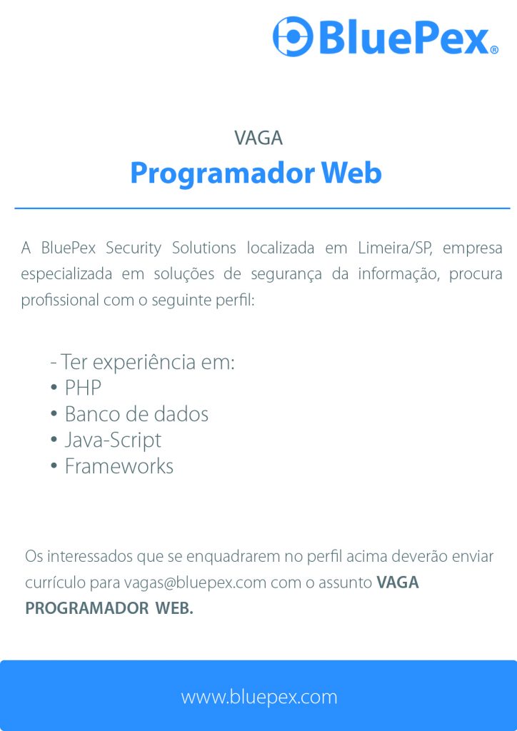 vaga programador web